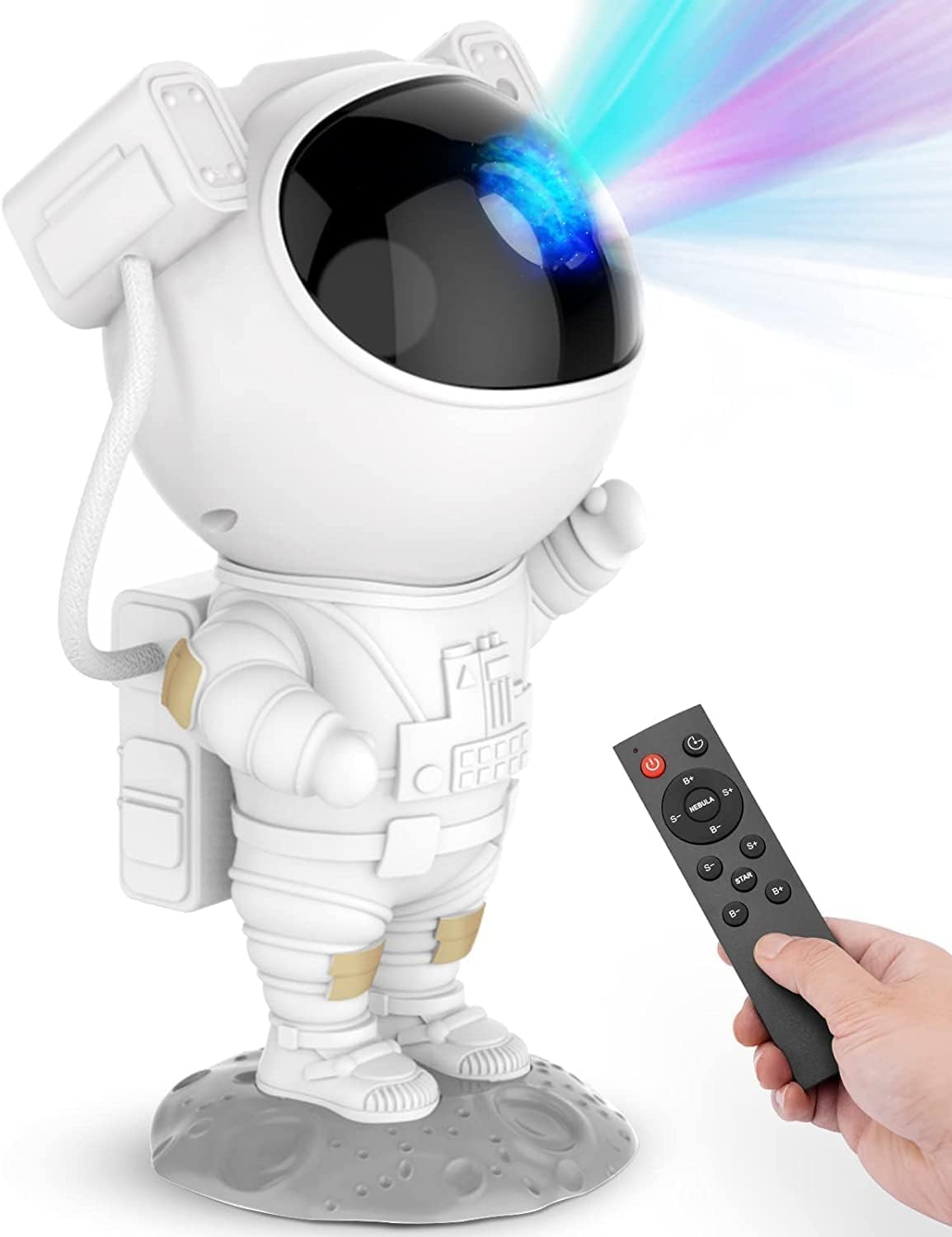 Orco Astronaut Galaxy Projector Night Light – LED Star Nebula Lamp for Bedroom Decor, Kids Room, Gaming Lights, Home Theater & Aesthetic Room Decor with Timer and Remote