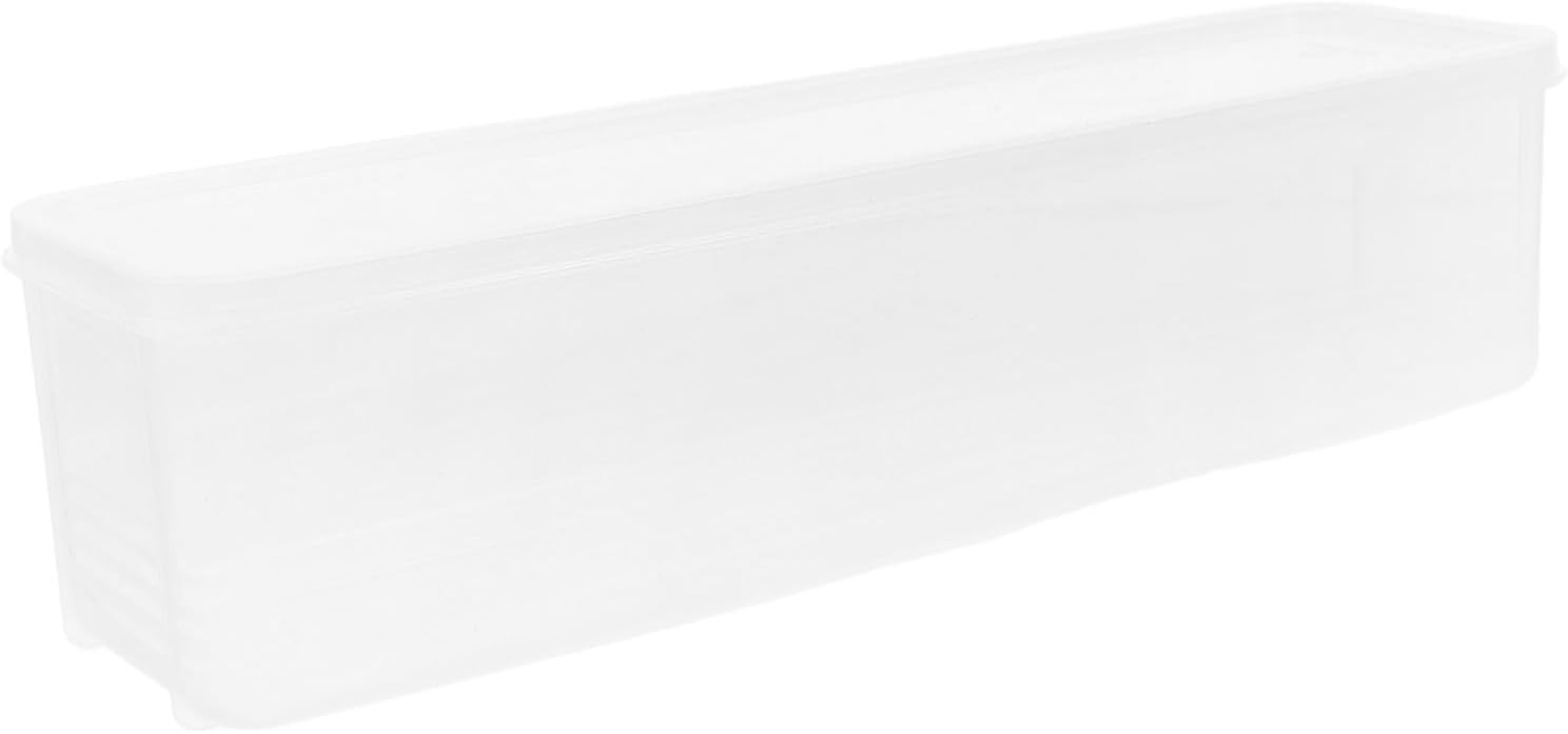Airtight Long Narrow Plastic Food Container for Green Onions and Food Storage, Stackable Pp Pantry Storage Box with Lid, Multifunctional and Easy to Clean Kitchen Organizer