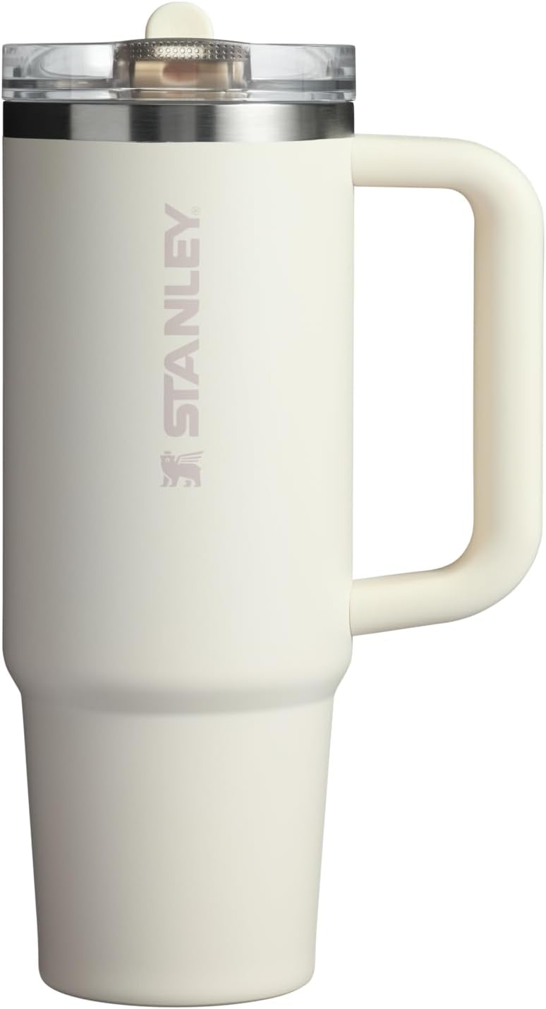 Stanley Quencher H2.0 Tumbler with Handle and Straw 30 oz | Flowstate 3-Position Lid | Cup Holder Compatible for Travel | Insulated Stainless Steel Cup | BPA-Free | Frost