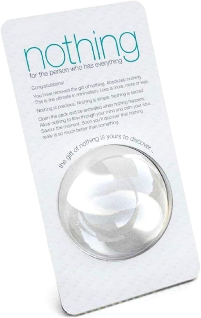 CRAZY STONE Gift of Nothing for The Person Who Has Everything (5mm, Transparent), Stone