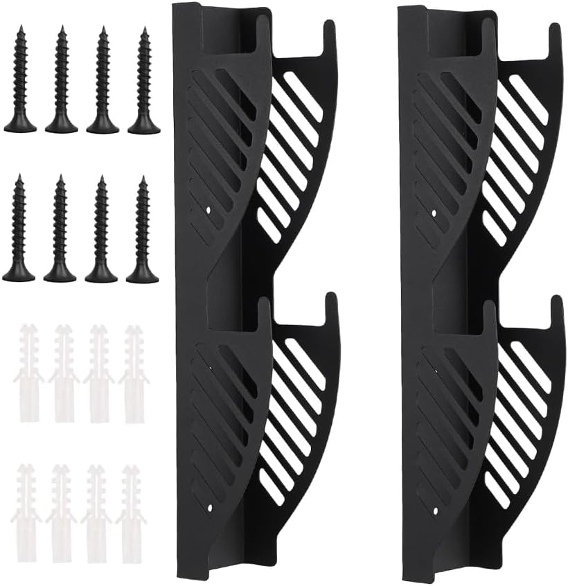 2-Piece Heavy Duty Jack Stand, Wall-Mounted Metal Storage Rack, Car Tower Trailer Accessory, Space-Saving, Suitable for Garages, Workshops, Shops, Tool Rooms