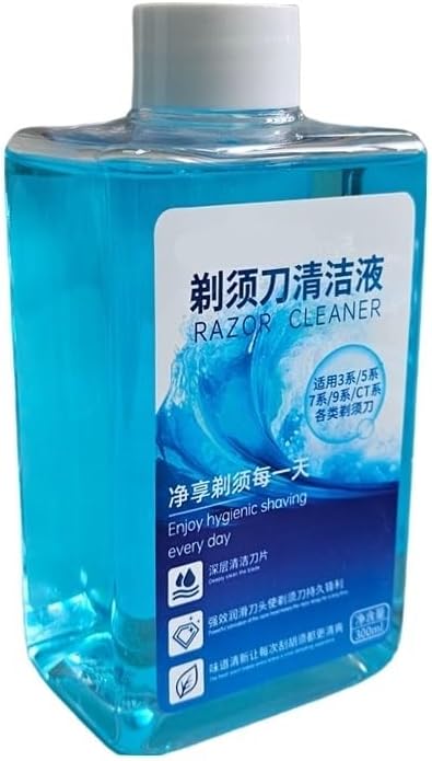 300ml Shaver Cleaning Solution, Easy Refill Clean & Renew CCR Liquid Compatible with Braun Clean & Charge Station