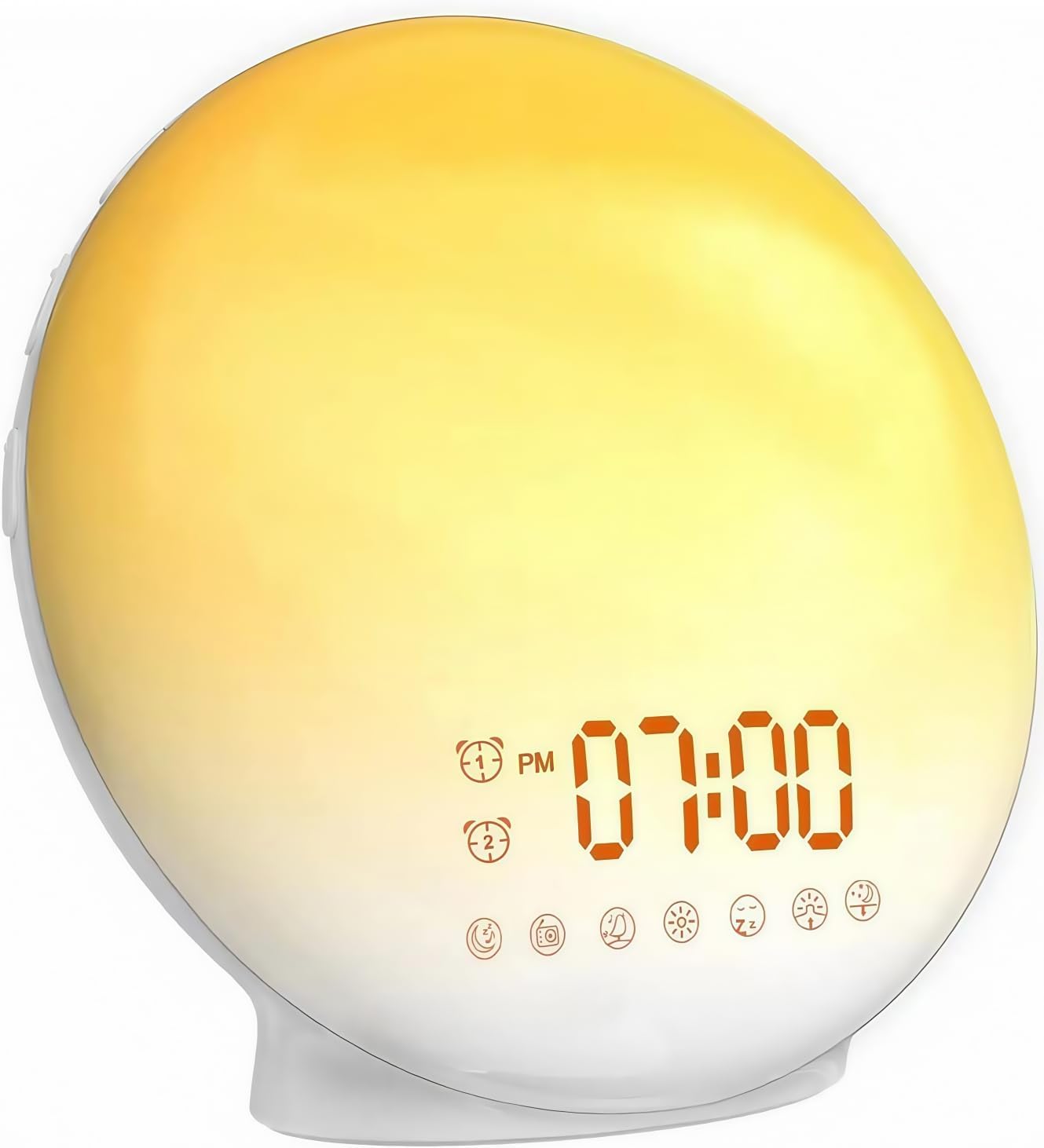 Tuerthy Sunrise Alarm Clock White Noise Machine, Sunrise/Sunset Simulation, Natural Wake Up Light: 11 Color Lights, 7 Build-in White Noise with Bluetooth Speaker for Bedroom Baby Adults