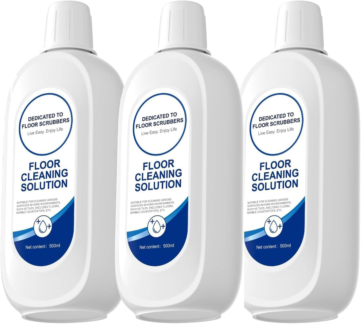 Floor Cleaning Solution Compatible With Tineco, Deep Cleans for Multiple Hard Floors, Suitable With All Robot Vacuums with Mopping and Cordless Wet/Dry Vacuum Mop Cleaner (Original 3 Bottle)