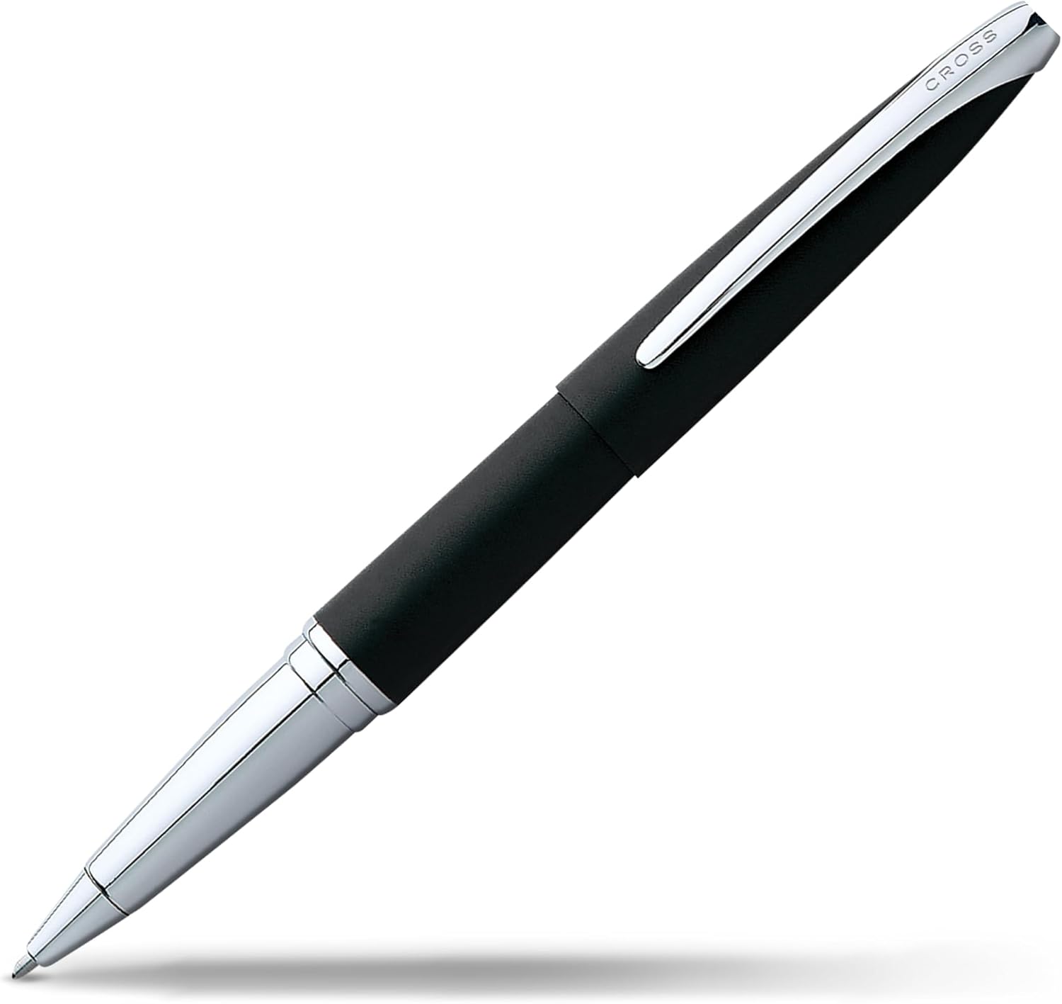 Cross ATX Basalt Black Selectip Rollerball Pen with Chrome Plated Appointments (885-3)