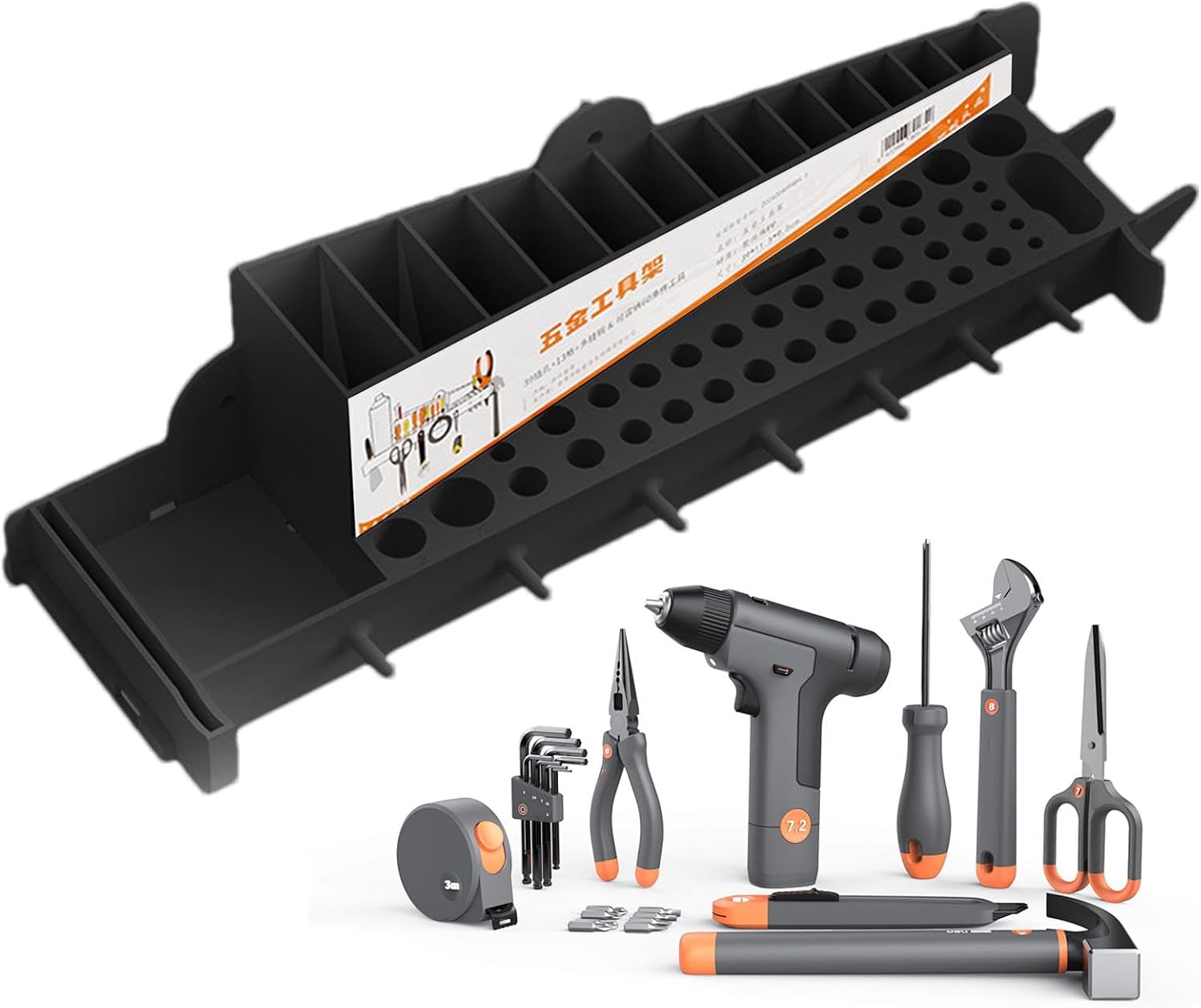 Garage Tool Organizer,Small Parts Storage Organizer Garage Storage Rack | Garden Tool Organizer, Nut And Bolt Organizer for Garages, Workshop