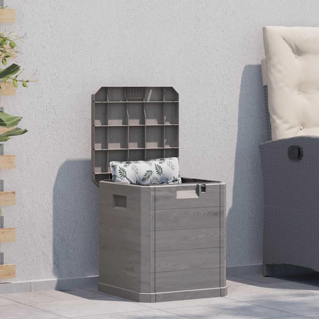 Garden Storage Box 90 L Brown Weather Resistant Plastic Chest with Lockable Lid for Outdoor Patio Deck Backyard Storage and Organizer Bench Seat