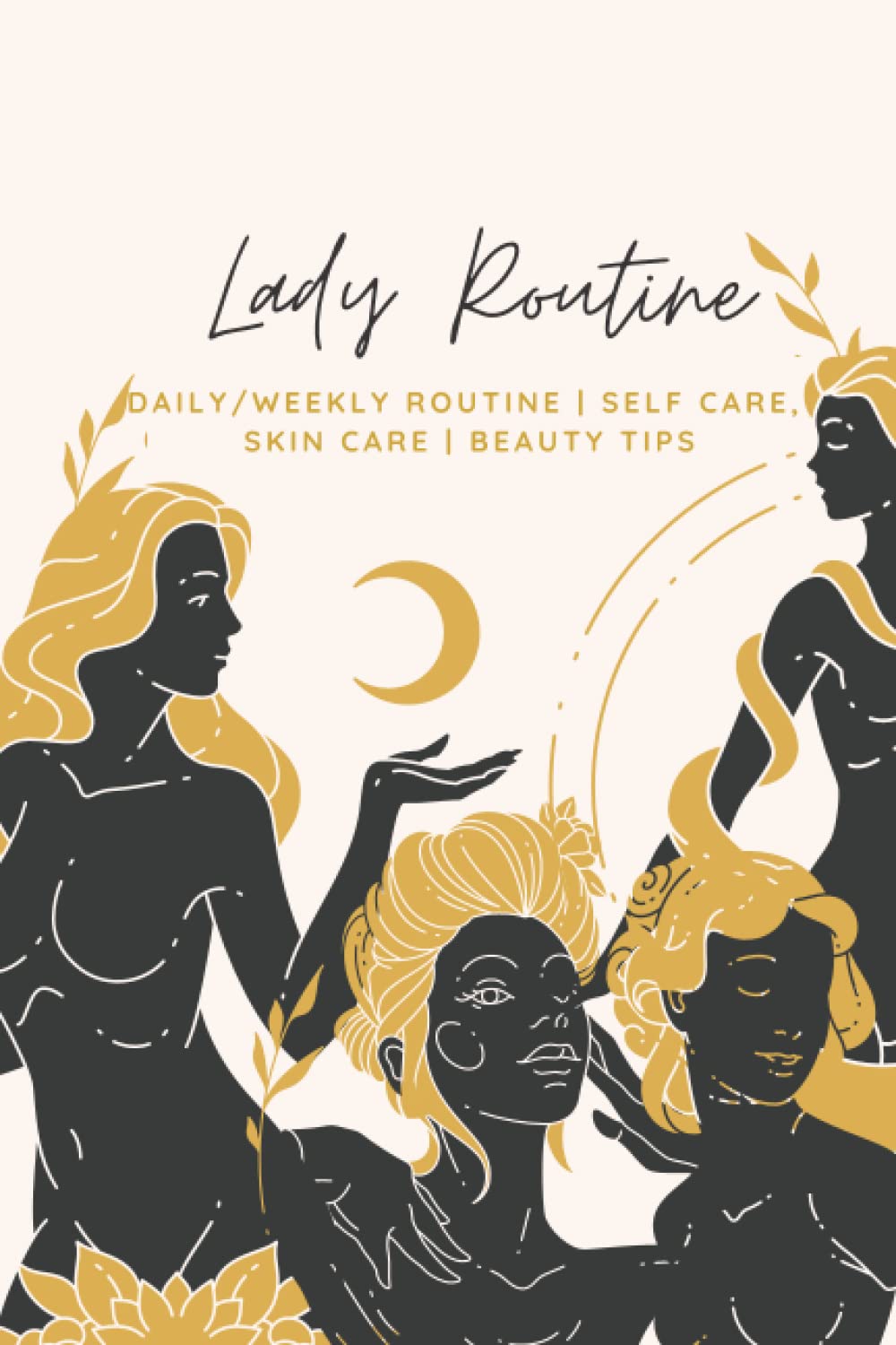Lady Daily routine, Health Tracking Habit, self care planner, skin care routine, daily planner, self love, Beauty Tips | 100 Pages