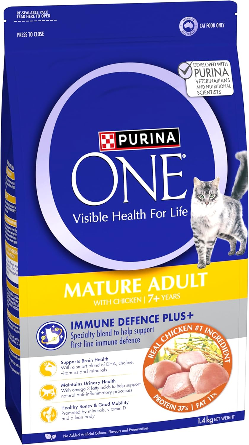 PURINA ONE Mature Adult 7+ Dry Cat Food Chicken 1.4kg