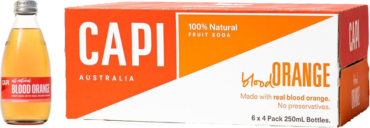CAPI Fruit Soda - Blood Orange 250ml x 24