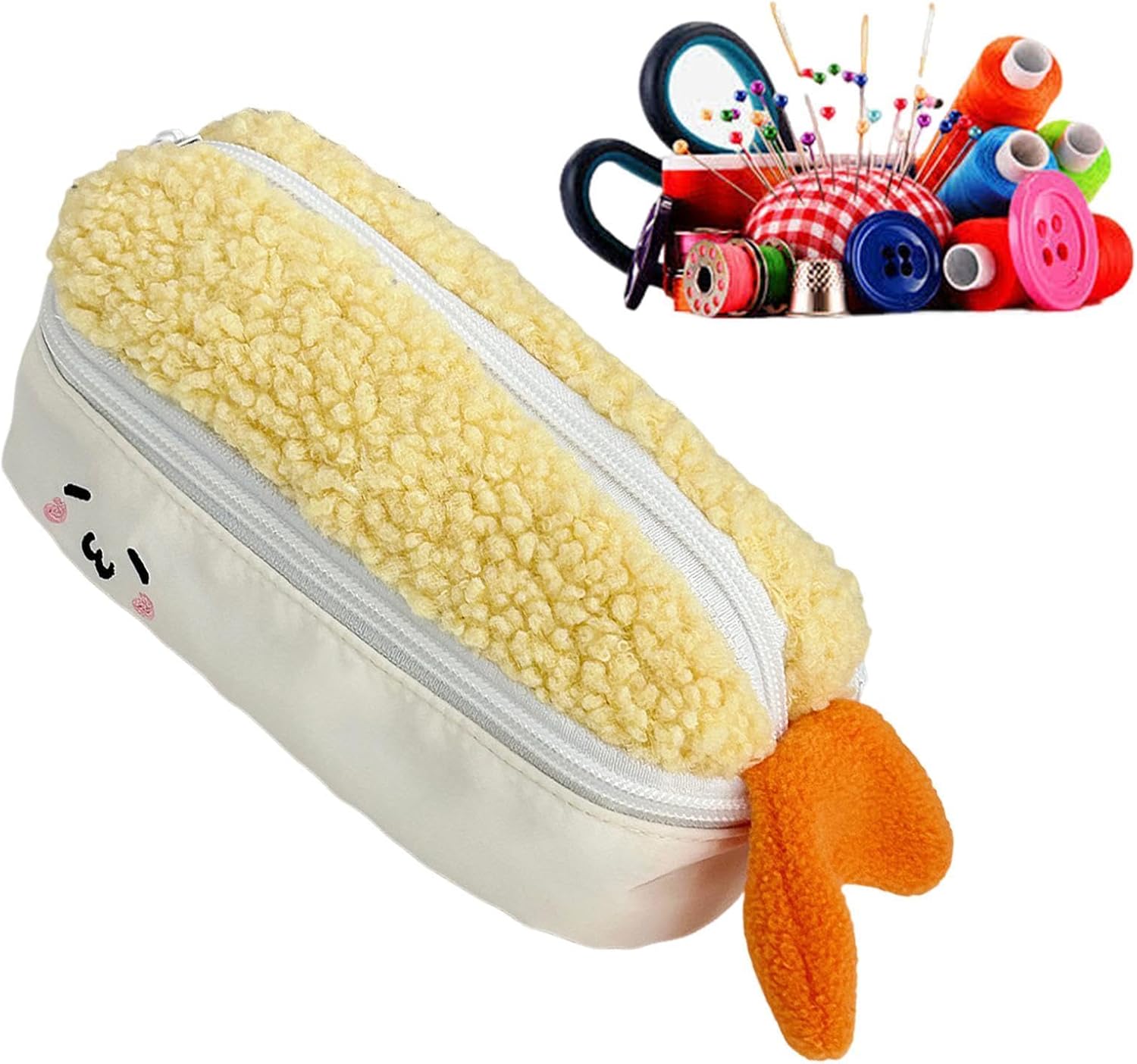 Sewing Supplies Organizer | Portable Plush Large Box - Girls Sewing Storage Organizer - for Daily Travel Classroom School Home Craft Art Projects Quilting