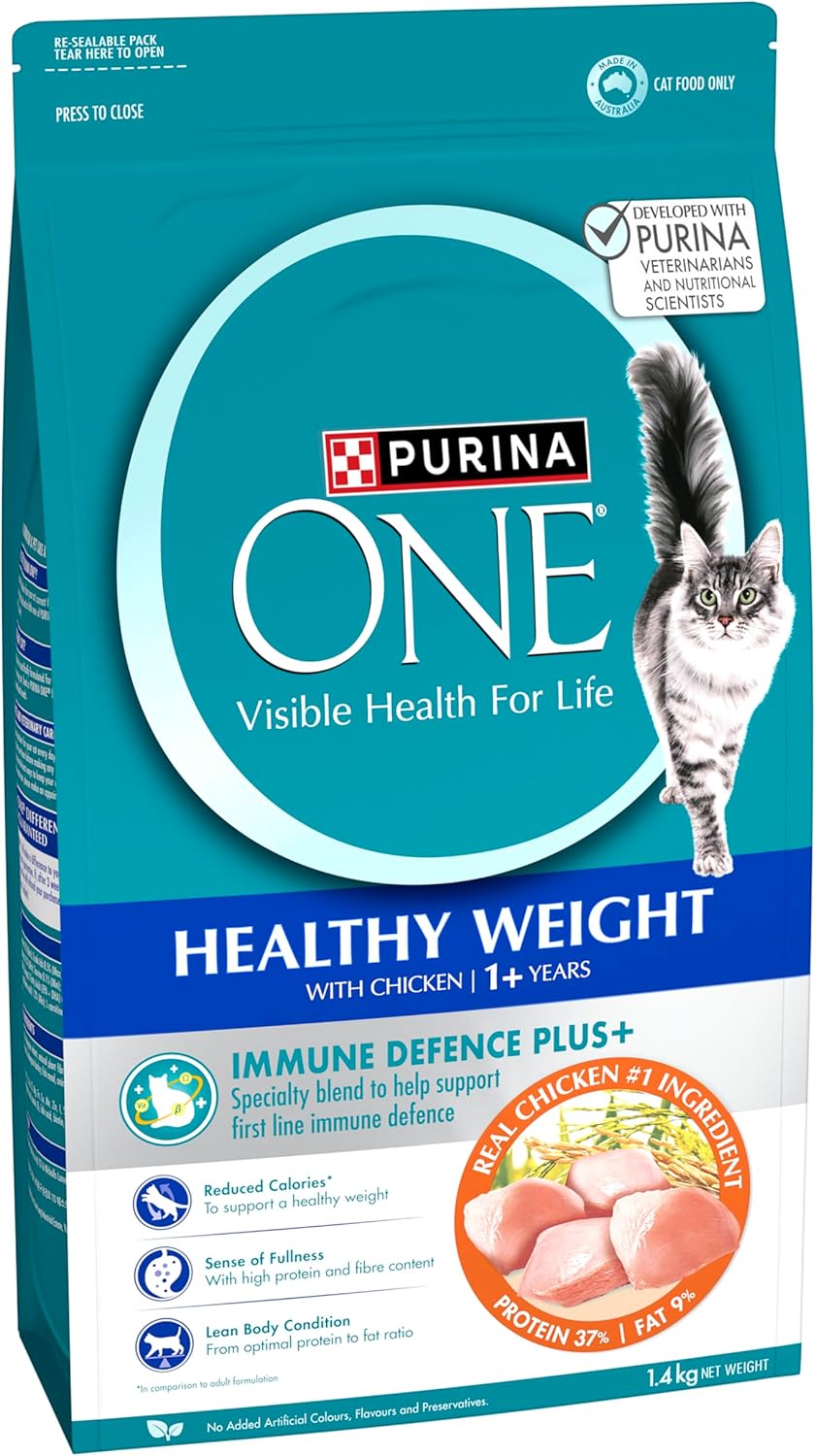 PURINA ONE Adult Dry Cat Food Healthy Weight Chicken 1.4kg