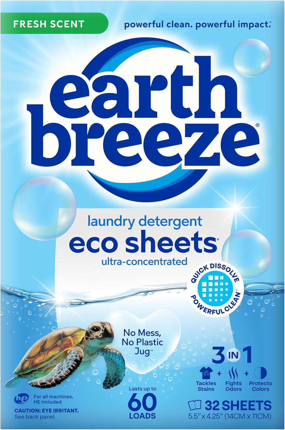 Earth Breeze Fresh Scent Laundry Sheets