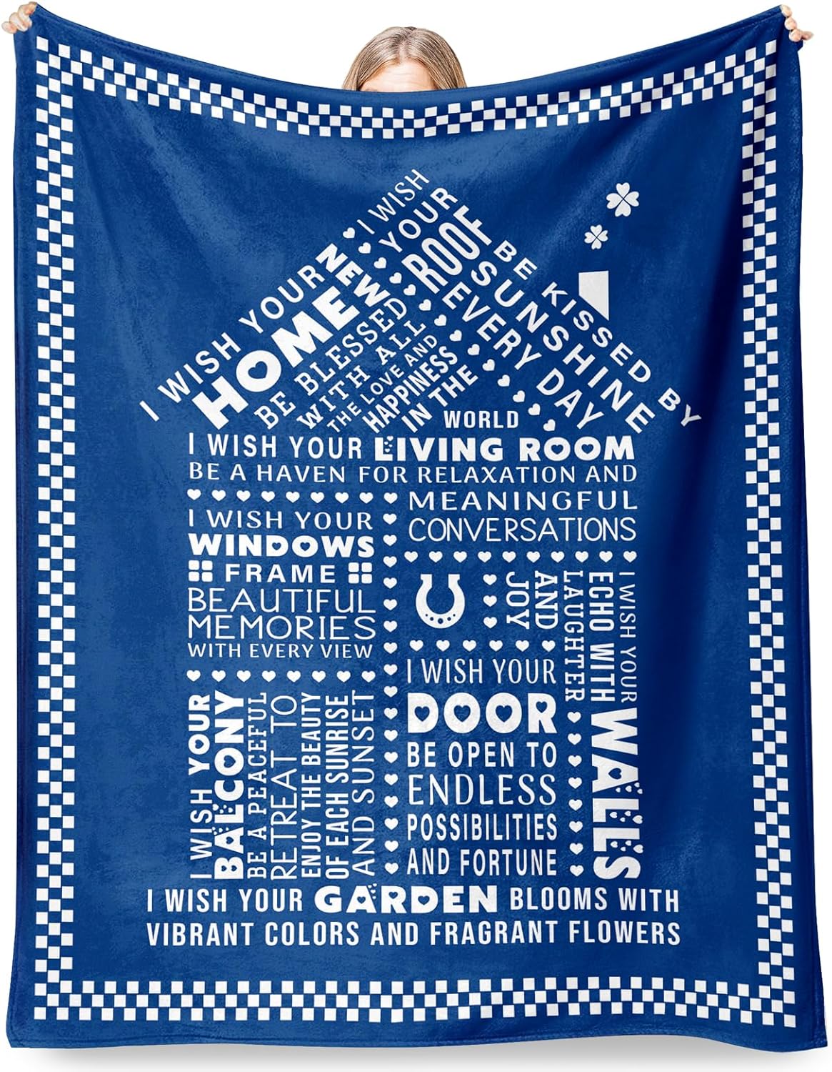 AceThrills House Warming Gifts New Home 2024-50" × 60" Throw Blanket - House Home Essentials for New Home, New Home Gift Ideas