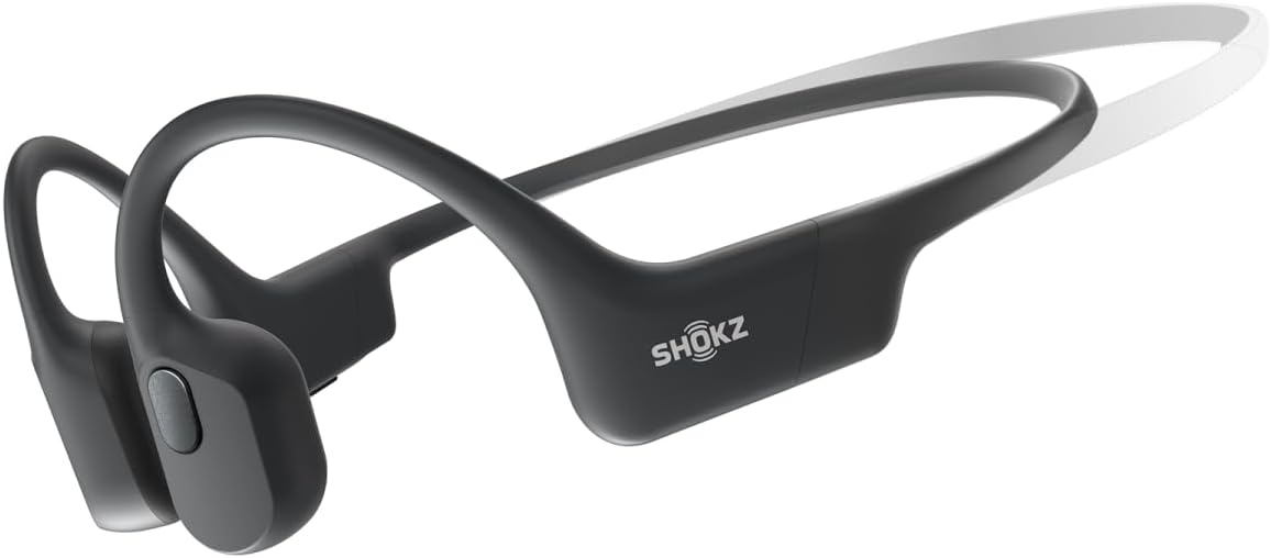 Shokz OpenRun SE Bone Conduction Sports Headphones, Bluetooth Wireless Earphones with Mic, 8H Playtime, Open-Ear Waterproof Headset for Running, Workout, Driving (Comet Grey, Mini)