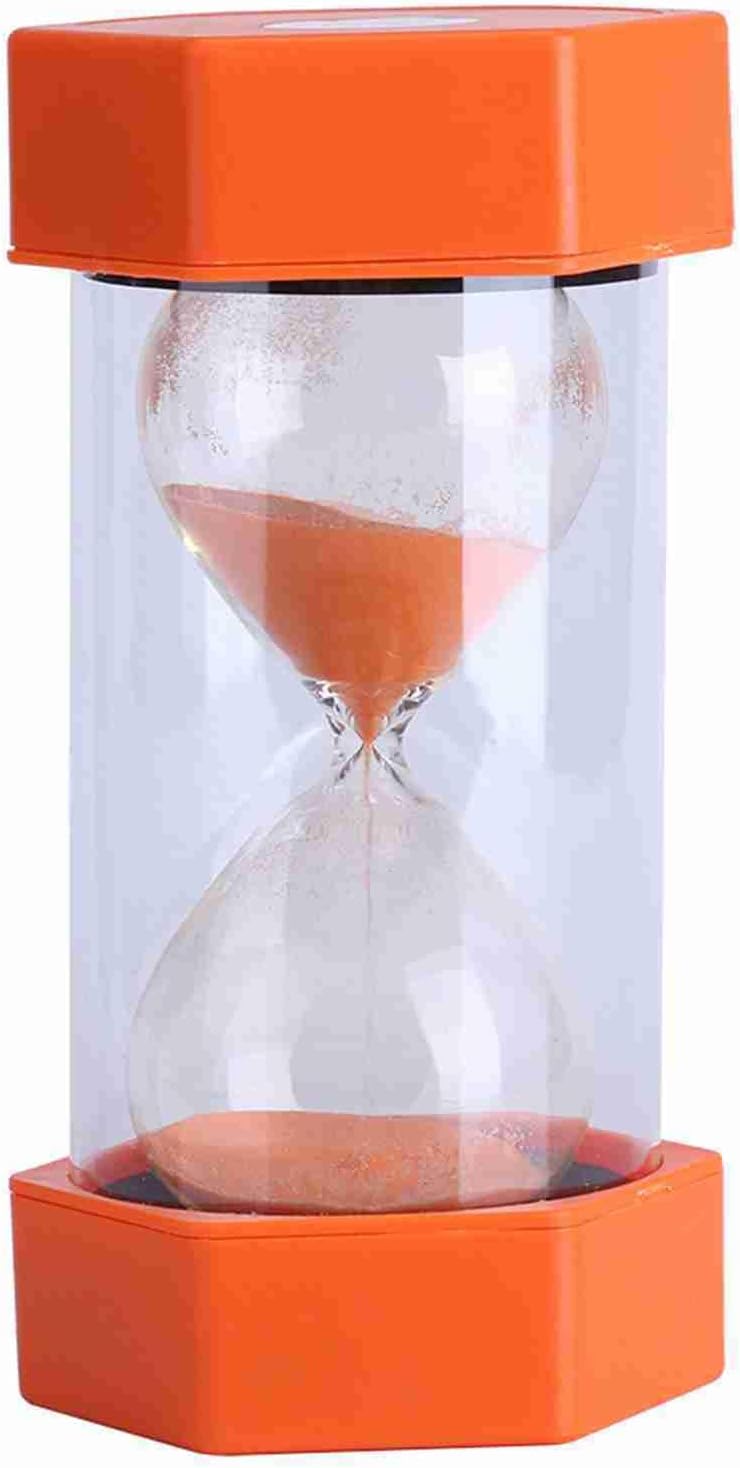 Plastic Hourglass Sand Timer 3-60 Minutes Color-Coded Timers for Cooking Games Classroom Home Office Decor