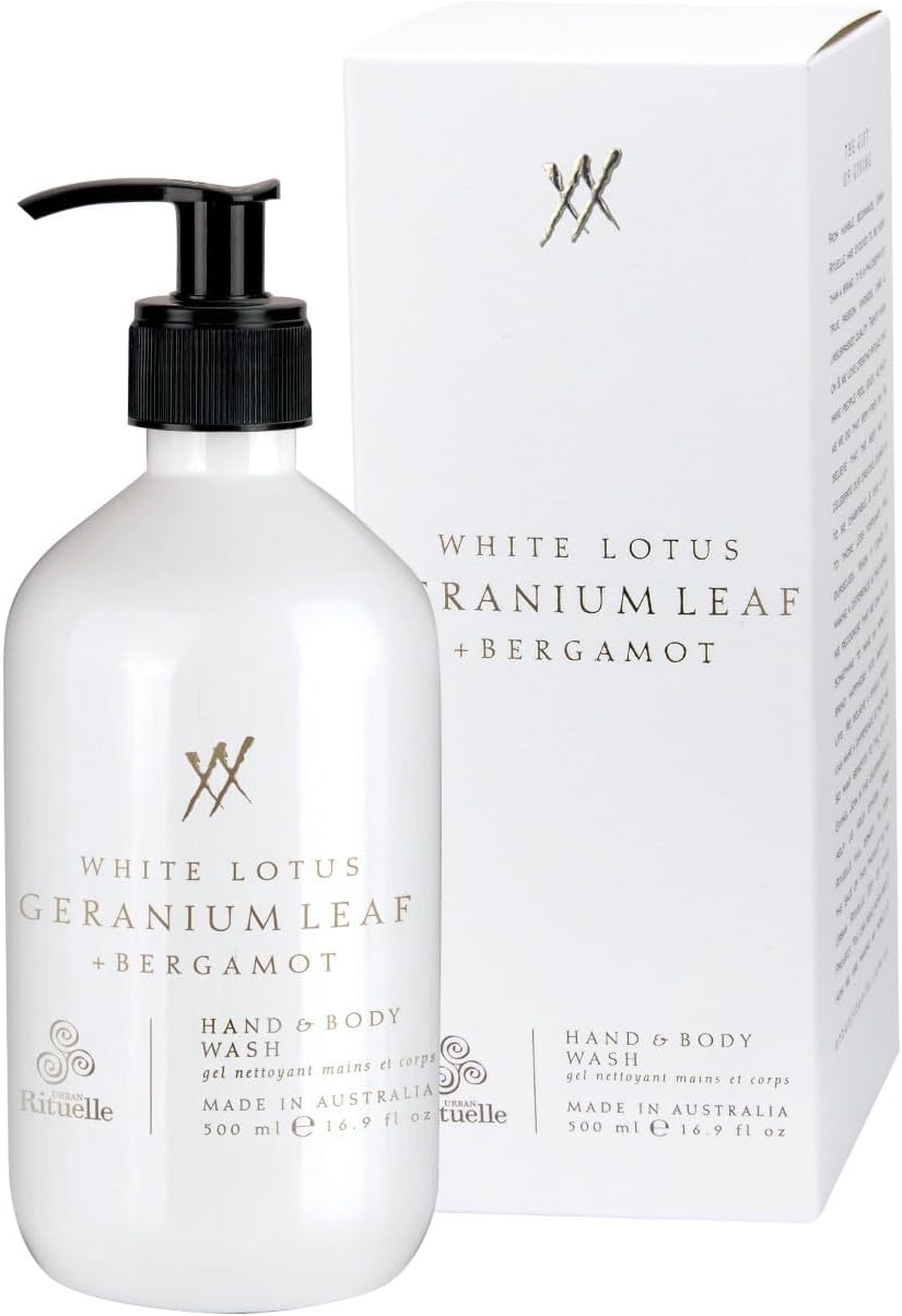 Urban Rituelle White Lotus, Geranium, Bergamot Hand and Body Wash, 500ml