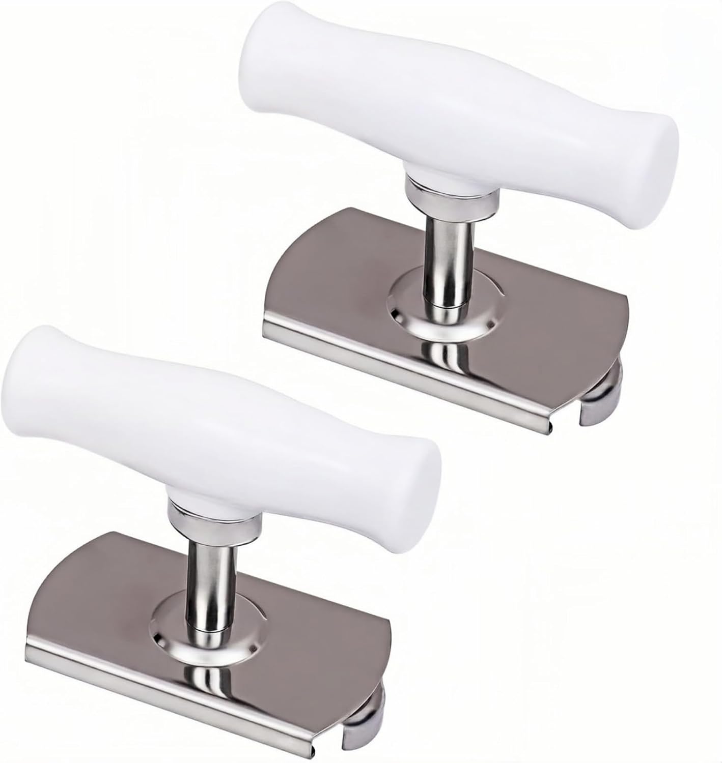 2 Pcs Jar Opener for Weak Hands & Seniors with Arthritis, Adjustable Stainless Steel Bottle Opener for 1"-4" Lids, Kitchen Gadgets for Women Mom Grandma, Effortless Lid Gripper Tool