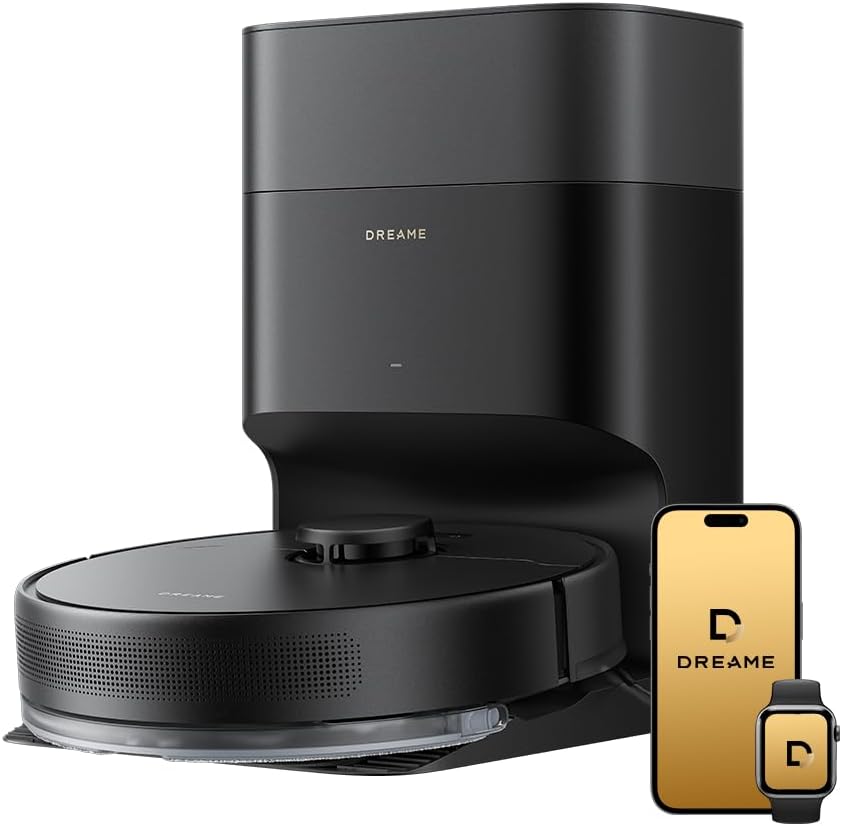 dreame F10 Plus Robot Vacuum and Mop Combo, 13,000Pa Suction, 300min Runtime, Smart LiDAR Navigation, 2-in-1 Cleaning with App & Voice Control