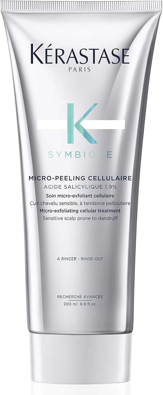 Kérastase Symbiose Anti-Dandruff Scalp Exfoliant 200ml | Professional exfoliating scalp treatment to eliminate dandruff flakes and purify the roots, formulated with Salicylic Acid.