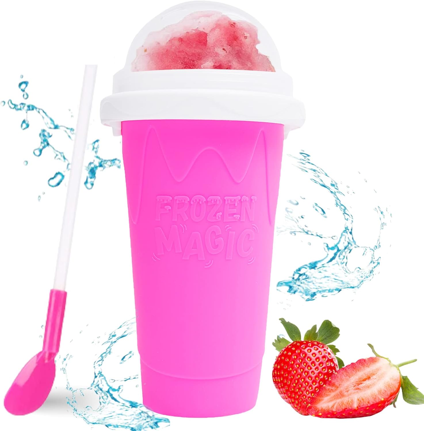 Magic Slushy Maker Squeeze Cup, Homemade Milk Shake Cooling Cup for DIY Slushies - Perfect for Children and Family