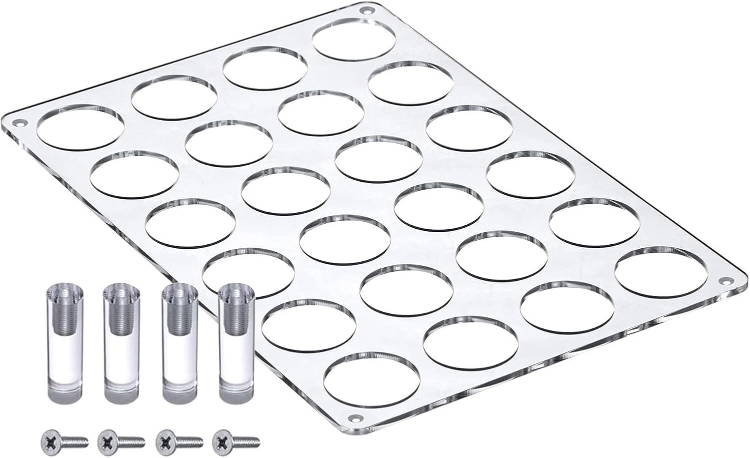 Coffee Pod Holder | Transparent Acrylic Coffee Pod Storage Rack Large-Capacity Drawer Coffee Pods Storage Organizer, Hold up to 24 Coffee Pods, for Countertop and Drawer