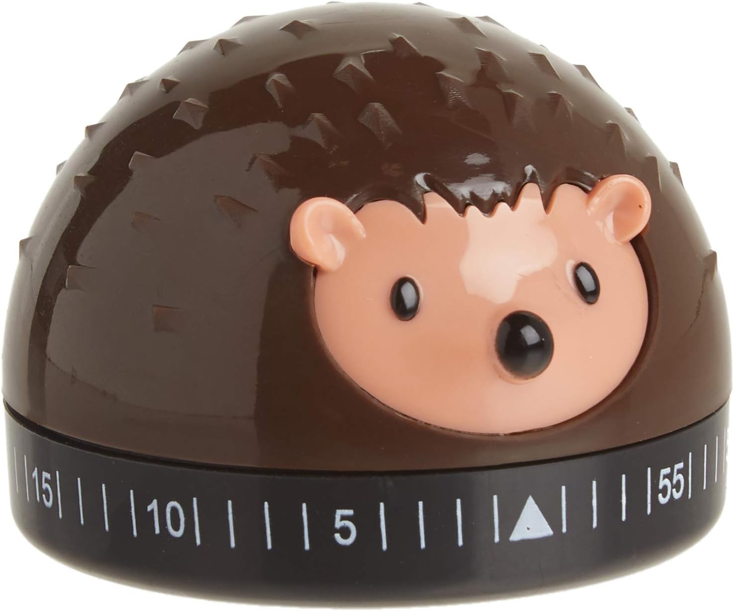 Kikkerland Hedgehog 60-Minute Kitchen Timer, Brown