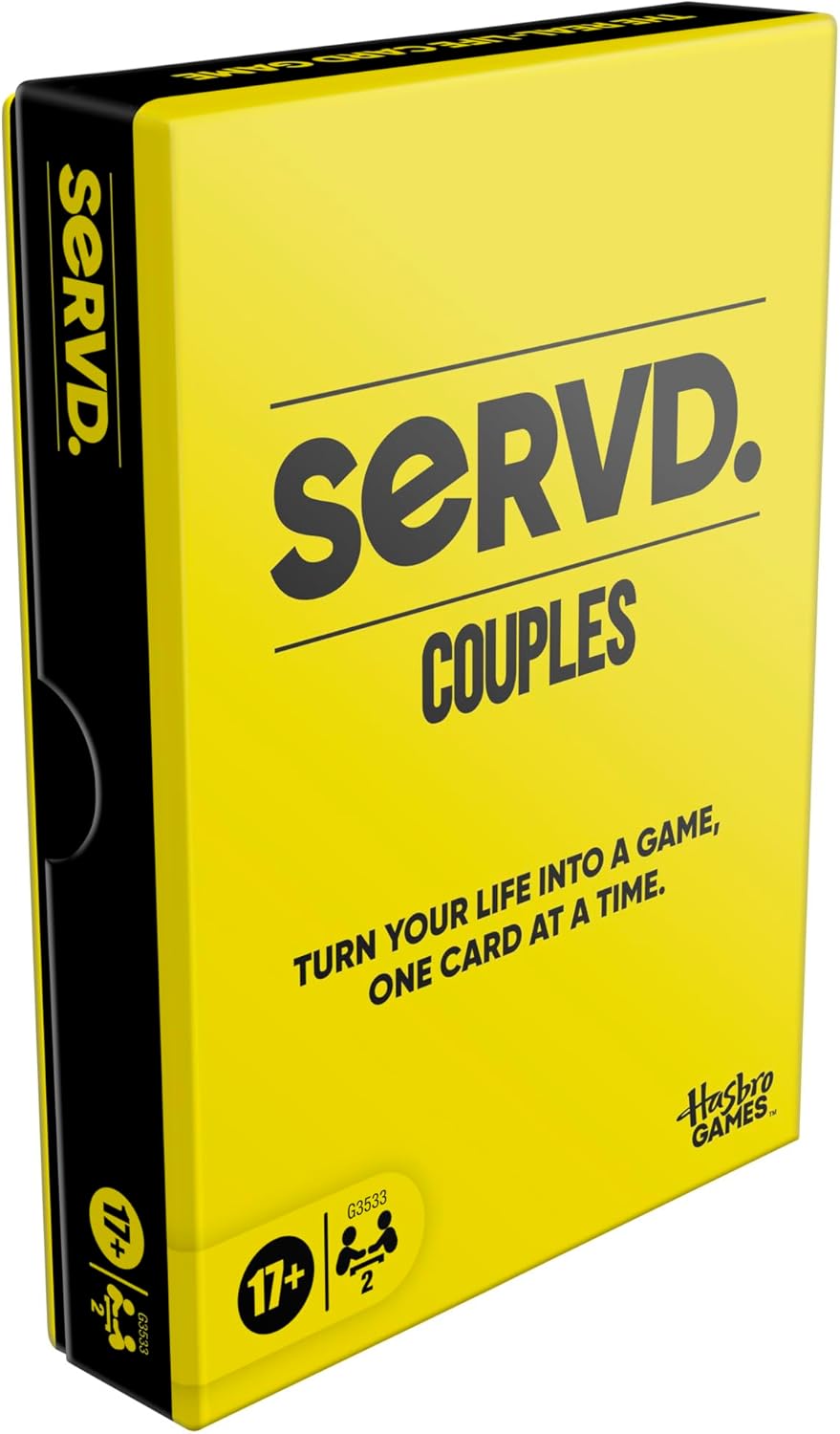 SERVD Couples Game – Hilarious Real-Life Card Game for Partners – Funny Gifts for Anniversary, Date Nights, Valentine’s Day – 2 Players – Ages 17+
