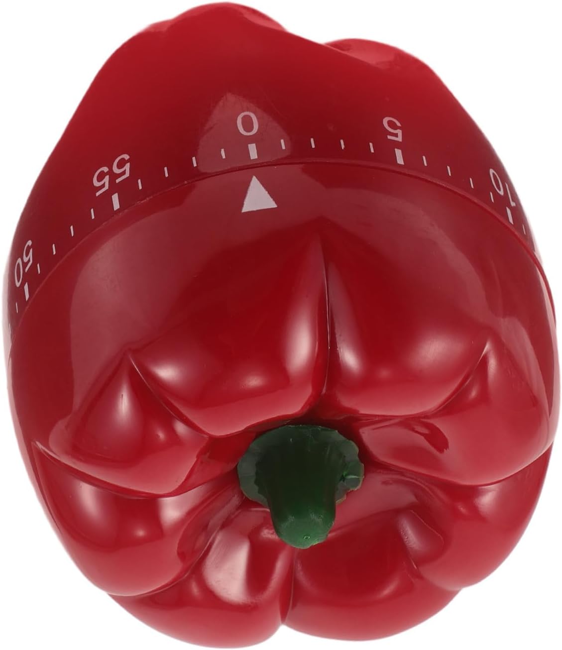 Manual Mechanical Kitchen Timer, Vegetable Shaped Red Plastic Food Timer with Ergonomic Twist Design, Versatile Timing Tool for Home Cooking and Study Sessions, 60-Minute Countdown