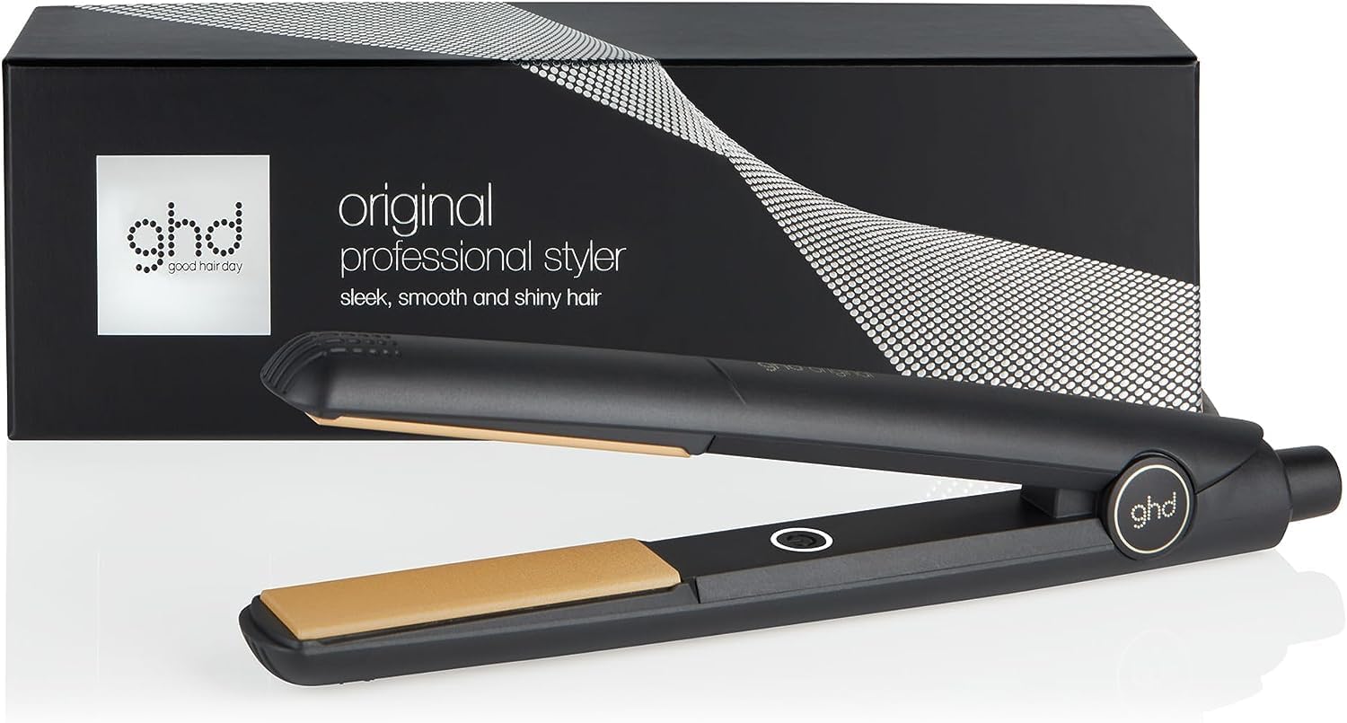 ghd original Hair Straightener- Professional Hair Straightening Iron and Styling Tool For All Hair Types And Lengths, Black, Universal Voltage, (AU Plug)