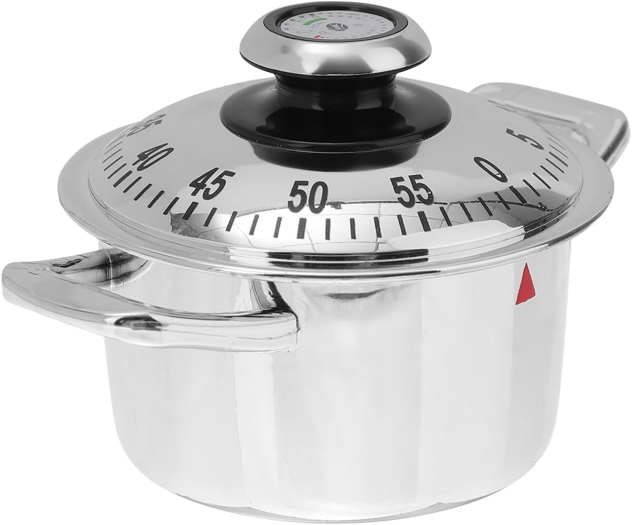 Ipetboom Mechanical Kitchen Timer - Manual Pot Shape Countdown Timers Minute Mechanical Alarm for Cooking and Time Management Home, Study, Exercise Use