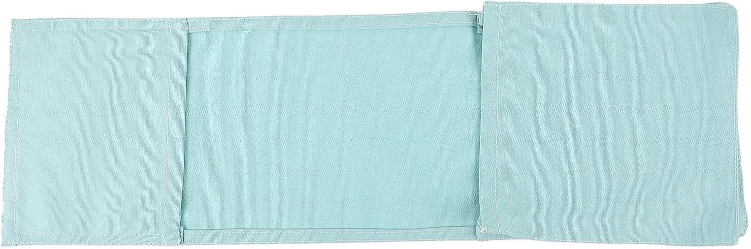 Sofa Armrest Hanging Storage Pouch Cotton Blue for Living Room | Chair Side Organizer, Clutter-free Storage, Easy to Clean, Compact Layout for Daily Essentials