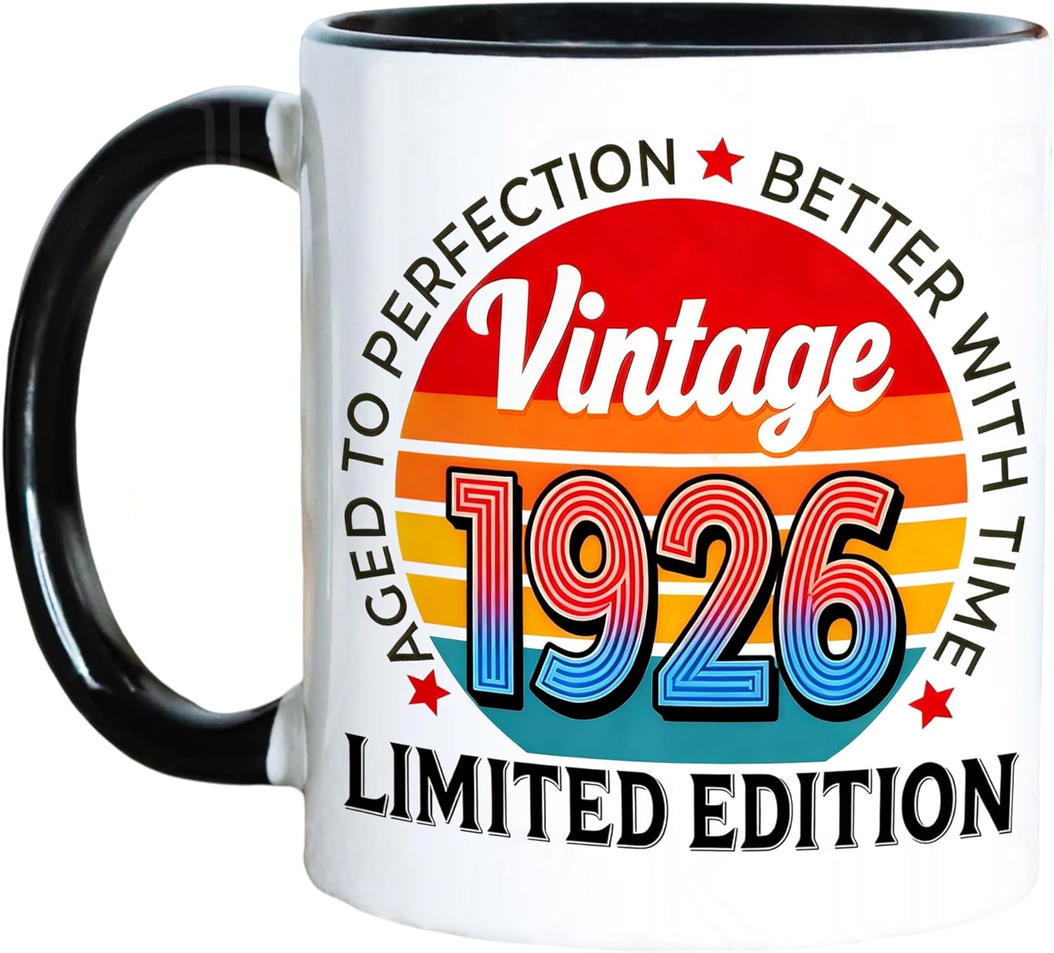 100th Birthday Gifts For Men Women, Vintage 1926 Coffee Mug 11oz, Turning 100 Year Old Gifts For Mom, Dad, Wife, Husband, Sister, Friends, Aunt, Parents, Papa, Grandma, Old People (100)