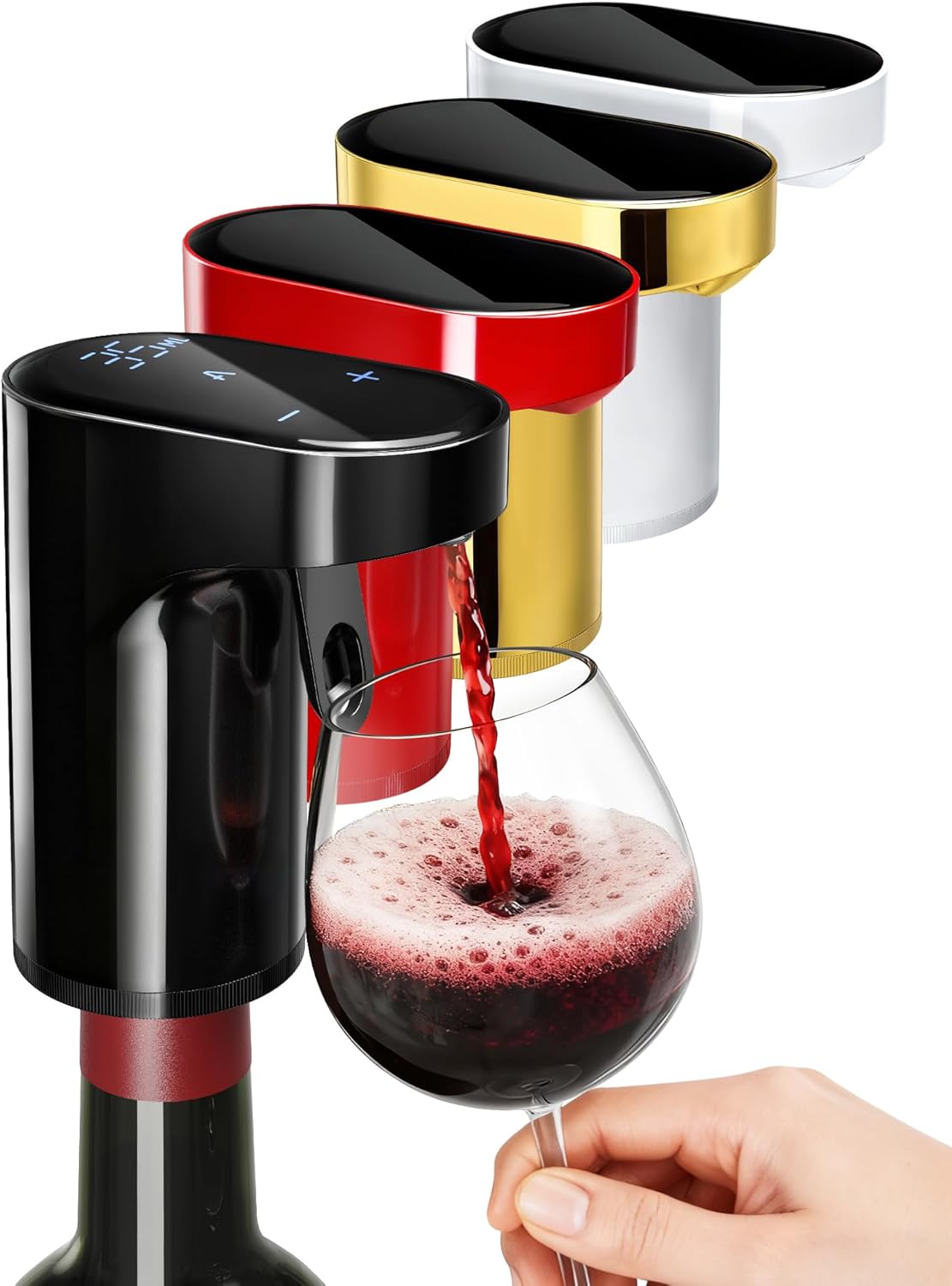 Fathers Day Gift,5-in-1 Electric Wine Decanter & Smart Liquor Dispenser | Automatic Aerate in 1Second | Pourer with 1-999ml Precision Dosing | Gift for Men | Birthday gifts| Whiskey Lovers|Black