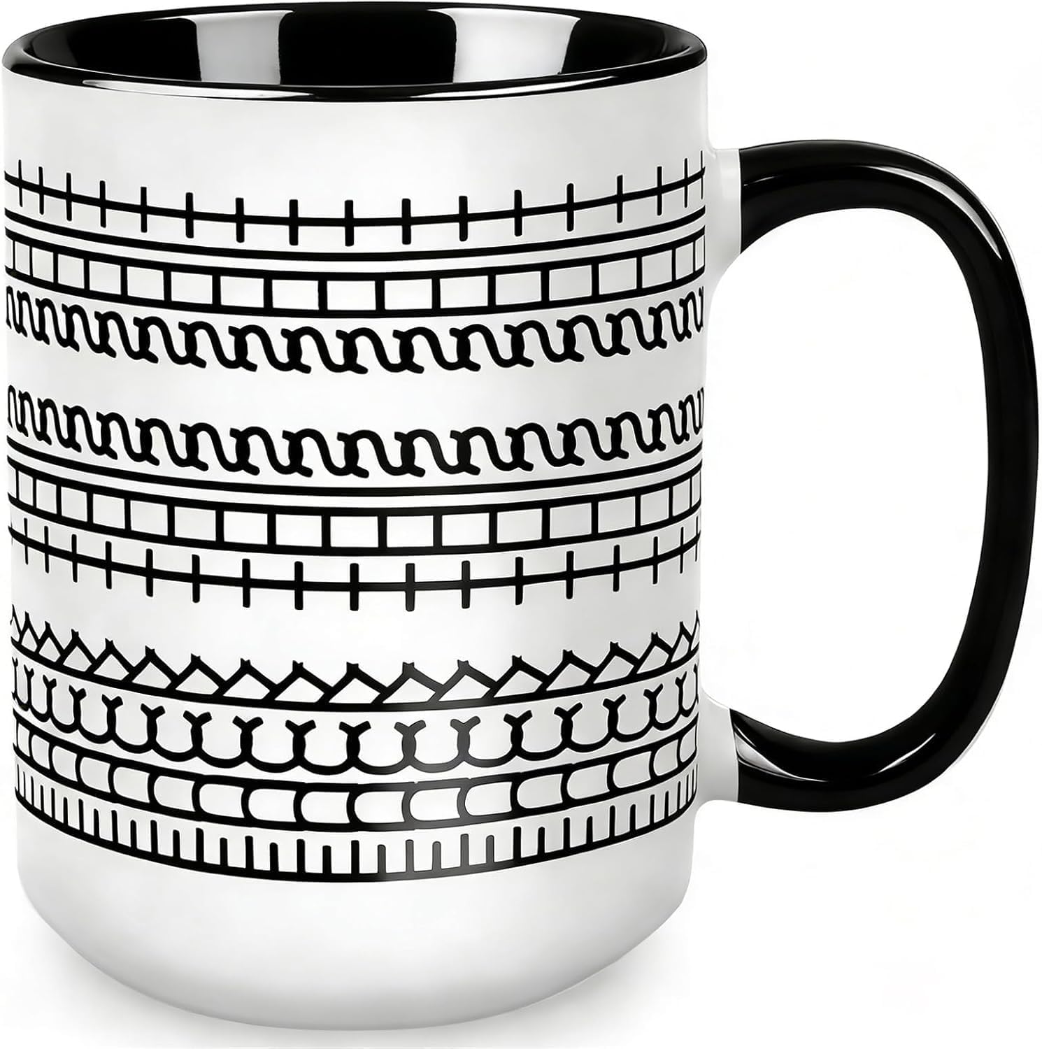 F*ck This Shit Mug, Ceramic Coffee Mug with Hidden Word Design, Funny Mug Loading Message for Home & Office, Dishwasher & Microwave Safe – Coffee Cups Gift Idea (Black)