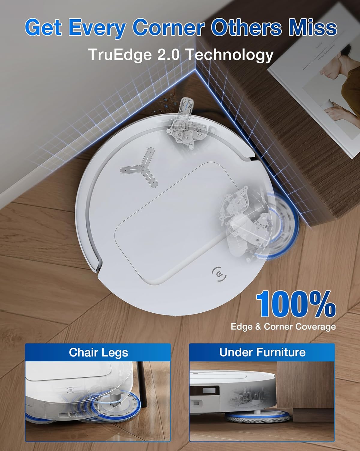 ECOVACS DEEBOT T50 Omni Robot Vacuum Cleaner + DEEBOT Cleaning Solution (1L)