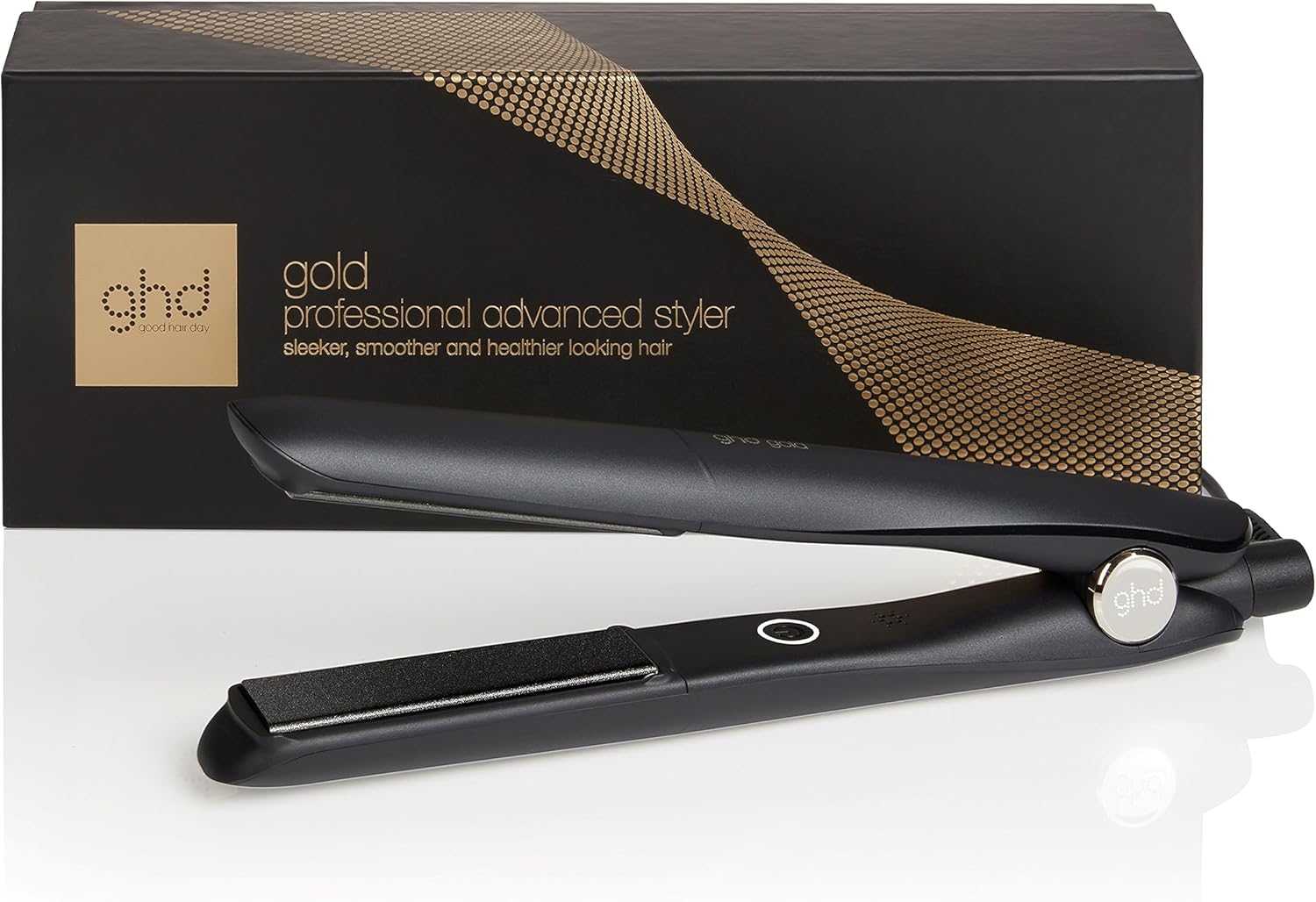 ghd gold Professional Hair Straightener, A Versatile Hair Straightening and Curling Tool, Suitable For All Lengths And Textures, Universal Voltage (AU Plug)