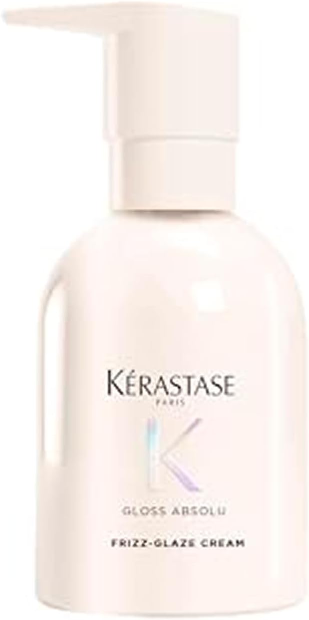 Kérastase Gloss Absolu Shine Cream 250ml | Professional rich leave-in cream to provide humidity protection and restore color-treated hair, formulated with Vitamin E.