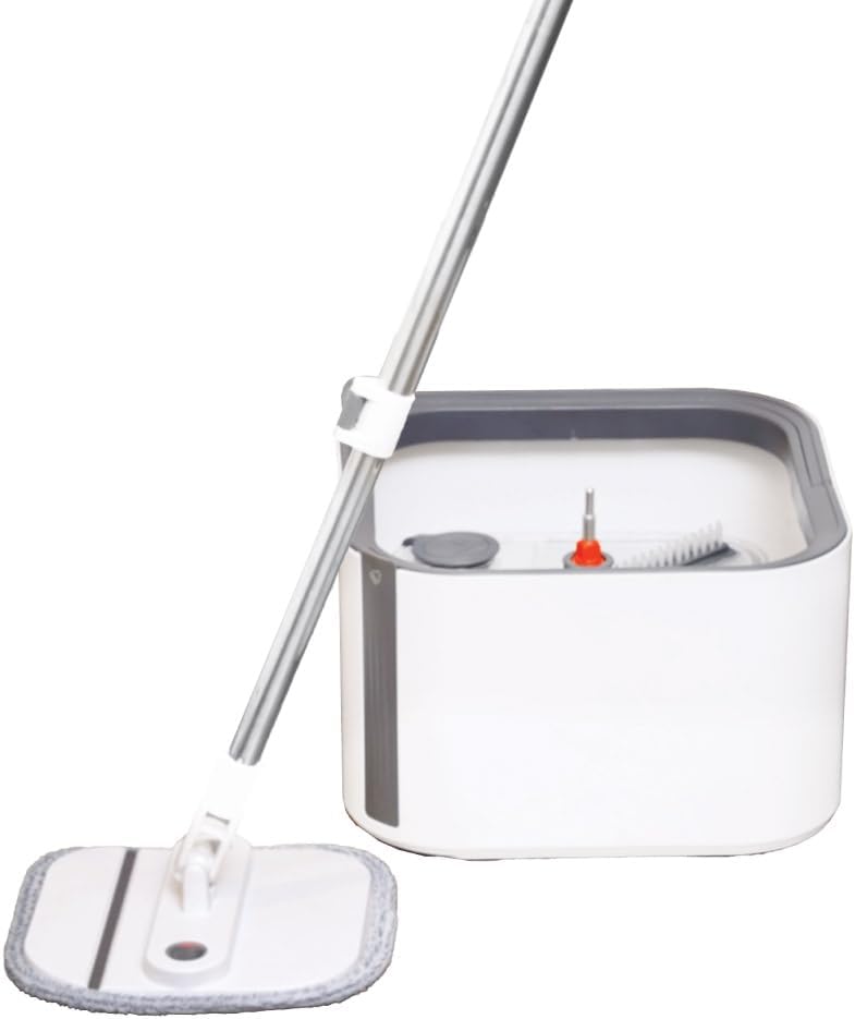 Whistle Mop Self Cleaning Spin, Rinse and Dry Mop, Dual-Edged Telescopic