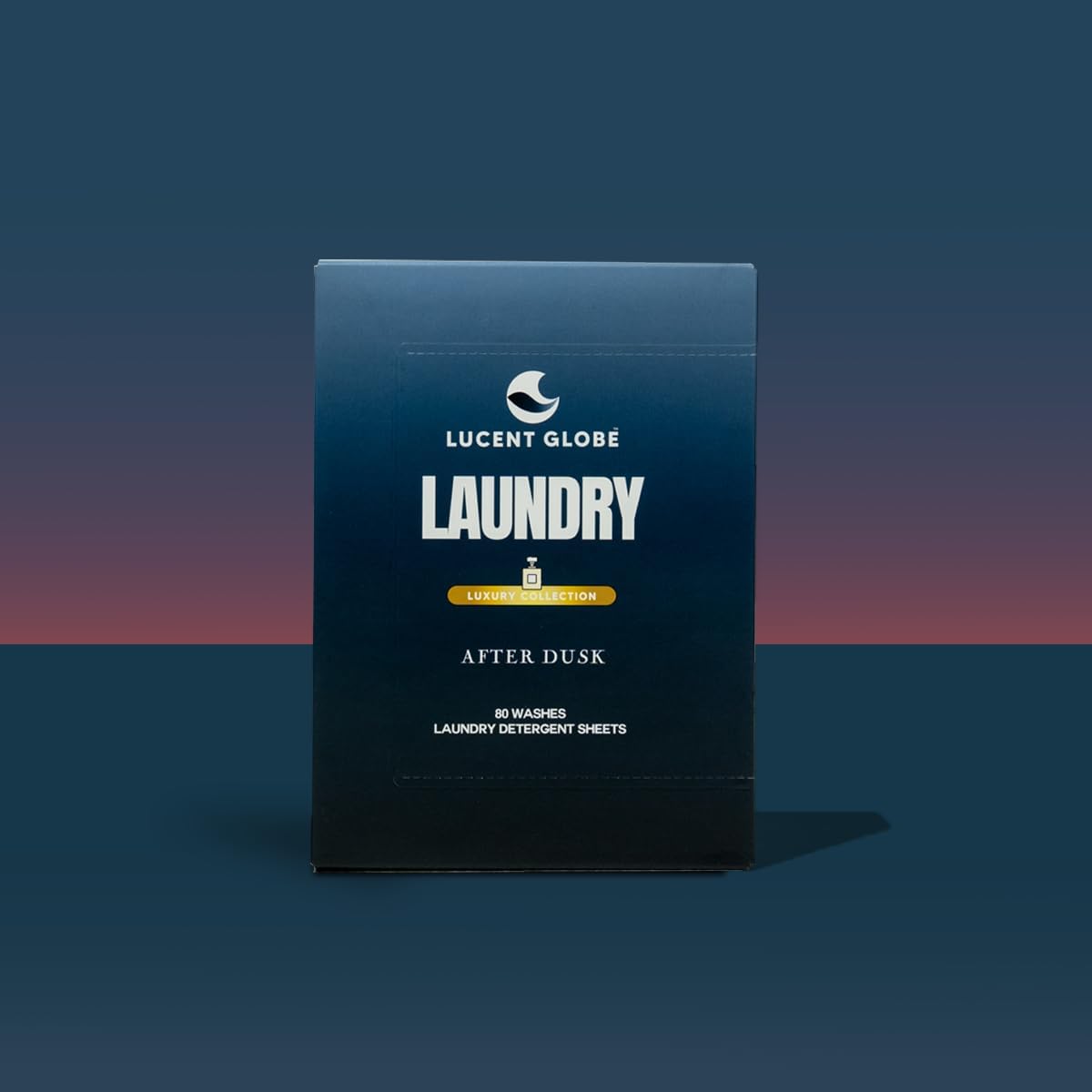 Lucent Globe - New 'After Dusk' 80 x Laundry Detergent Sheets, Plant-Based, Biodegradable Laundry Sheets, Plastic Free Packaging. World's Best Smelling Laundry Detergent.
