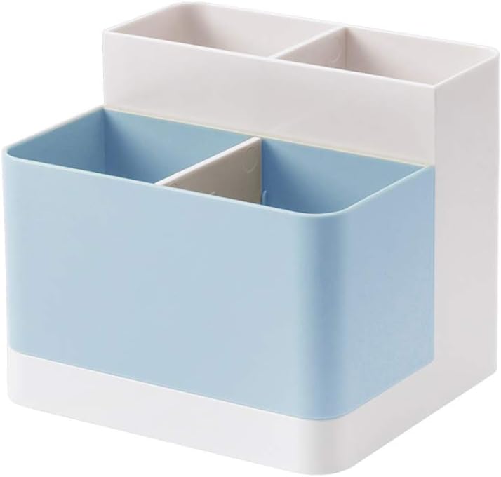 Poeland Desktop Storage Organizer Pencil Card Holder Box Container for Desk, Office Supplies, Vanity Table