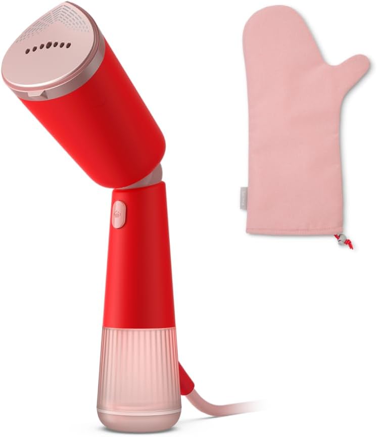 Philips 5000 Series Handheld Steamer – Sleek design, Adjustable Head, Quick Heat-up, Eco & Max Settings, Safe For Delicate Fabrics,Steams Vertically And Horizontally,Accessories Included(STH5020/40)