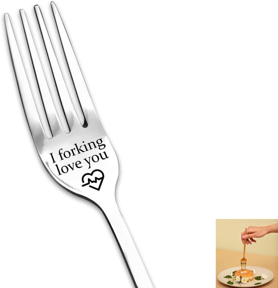 I Forking Love You Fork Gifts for Him Her Couples Gifts for Boyfriend Girlfriend Funny Christmas Birthday Gifts for Husband Wife Couple Forks