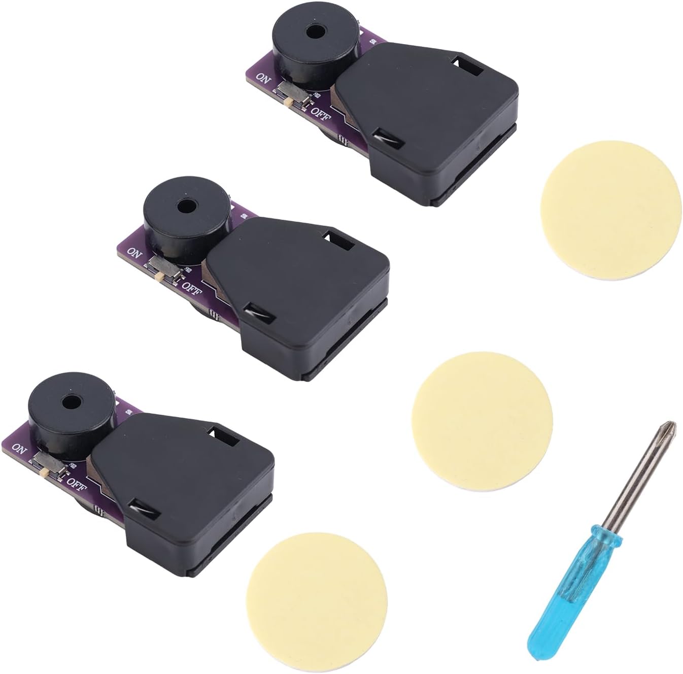 6pcs Cricket Noise Maker Prank, 16 Sounds Hidden Sound Prank Device with Magnet Chirping & Buzzing Annoying Prankster Stuff Long-Lasting Battery for Office Home Car Gag Gifts (Purple)