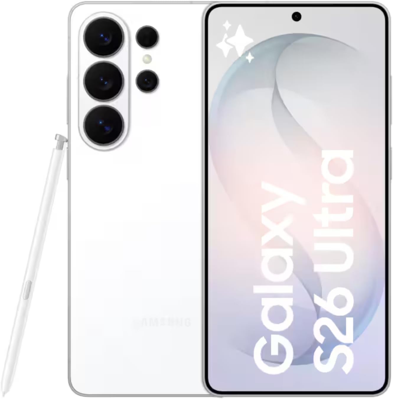 Samsung Galaxy S26 Ultra [AU Version], White, 1TB, Built-in Privacy Display, Customised AP, AI Phone, Photo Assist, Creative Studio, 200 MP Camera, 5000 mAh Battery, 12 GB Memory