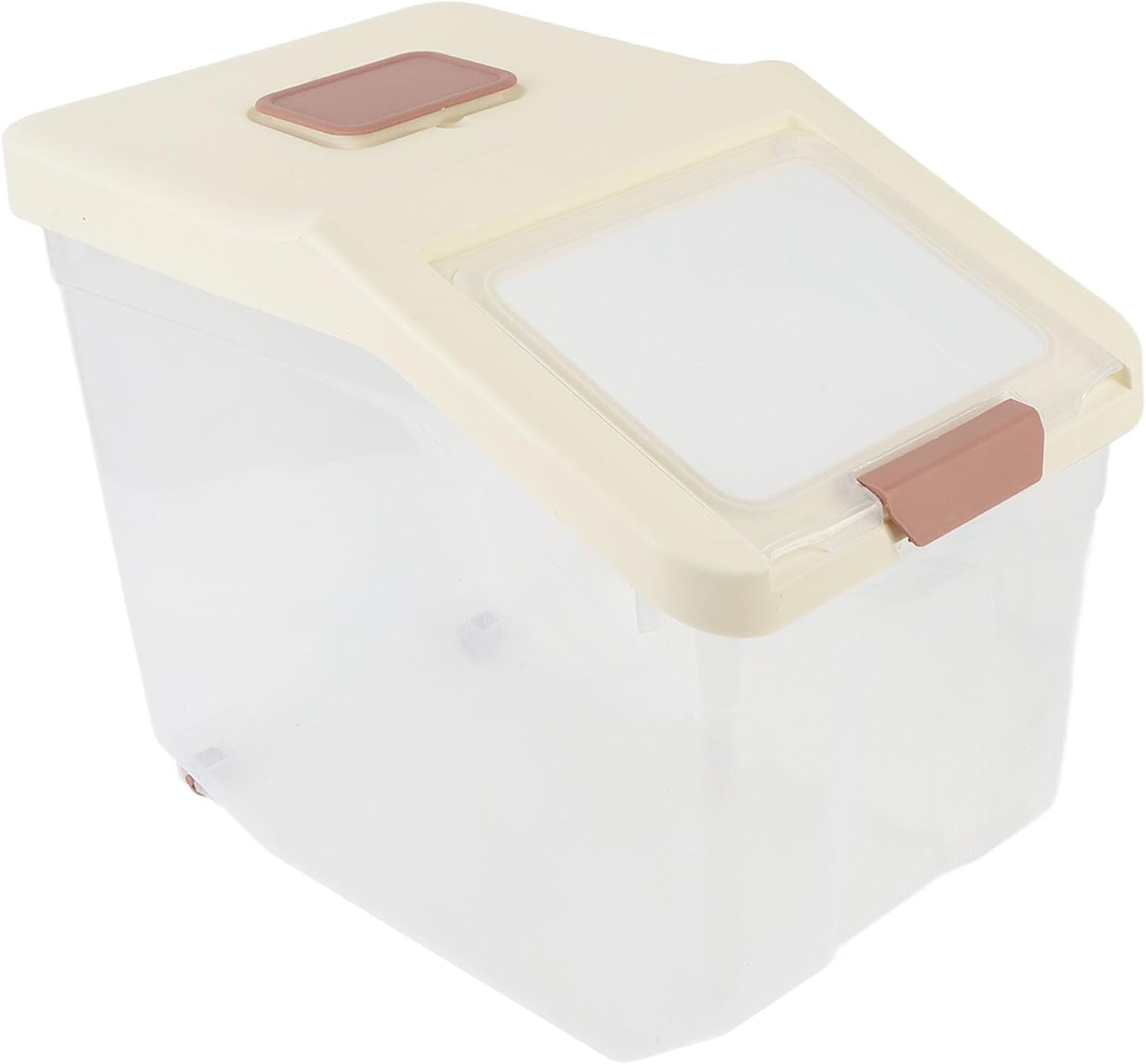 Rice Storage Bin, Rice Container with Lid, Airtight Flour Dispenser Kitchen Organizers Cereal Dry Food Storage Containers for Dampproof Pet Cat Dog Pantry Bins (20kg)