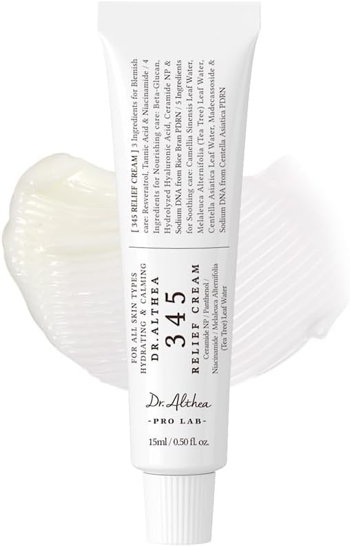 Dr.Althea 345 Relief Cream, Korean Skin Care, 15ml (Ver.2 - Pack of 1)