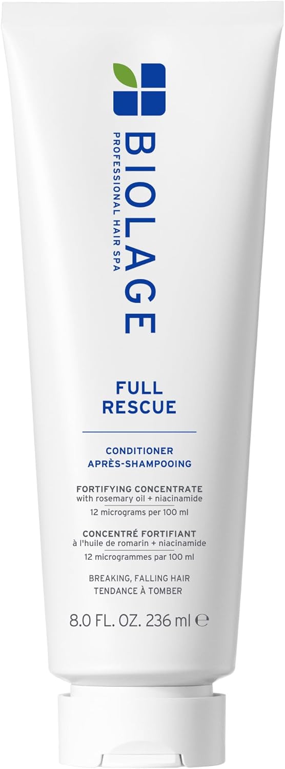 Biolage Full Rescue Conditioner | Fortifies & Densifies Thin Hair | Rosemary Oil & Niacinamide | Vegan & Cruelty-Free |236ml | With rosemary oil, niacinamide, vegan, cruelty-free, fortifies, strengthens, for fuller-looking hair