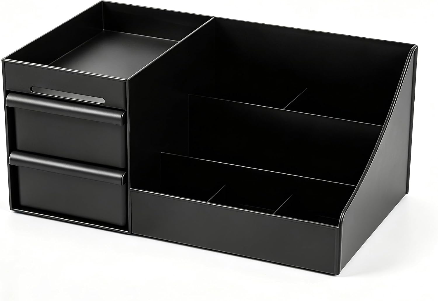 Black Makeup Organiser 11*5*7 In Desktop Storage for Perfume Skincare Razor | makeup organiser;drawer organizer;bathroom vanity;cosmetic organiser;countertop organiser;nail polish organiser