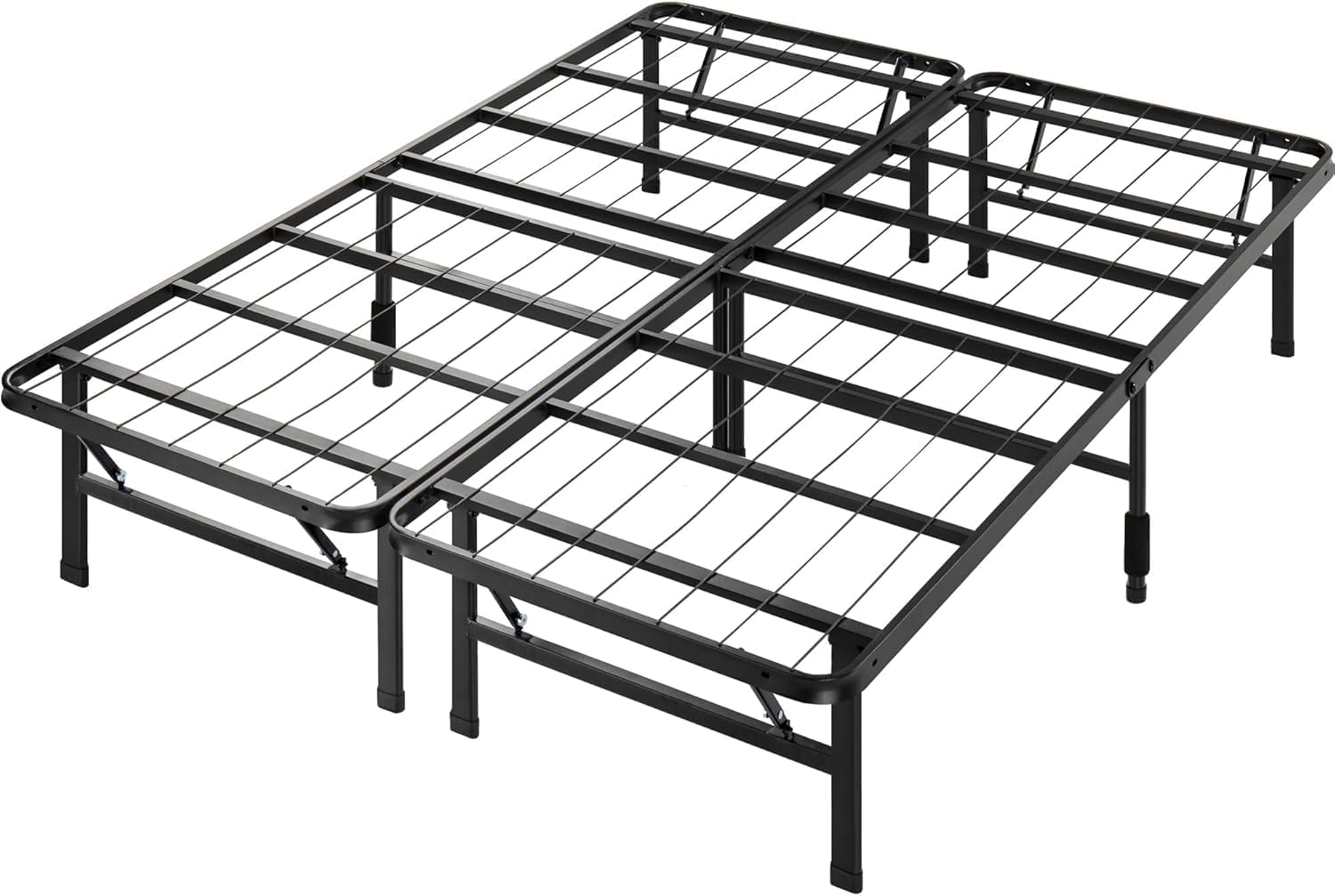 Zinus Smartbase Double Bed Base Frame, 5 Yr Warranty, Foldable Premium Metal Heavy Duty Steel, Underbed Storage, Folding Mechanismroom Furniture